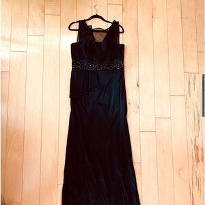 WHBM Black Dress Gown Tall 14